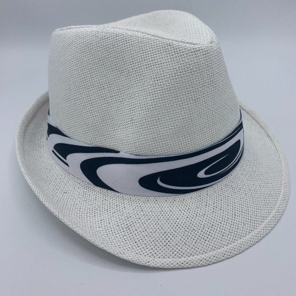 FEDORA HAT WHITE - 100% RECYCLE PAPER - Picture 3 of 4
